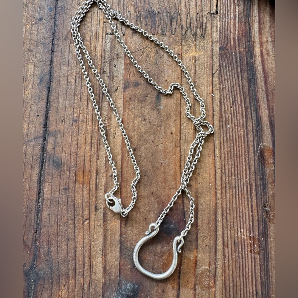 James Avery sterling Horseshoe changeable charm necklace 18 inches